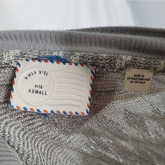ANTHROPOLOGIE Postmark sweater etched frost sparkle metallic cardigan XS - Picture 6 of 7